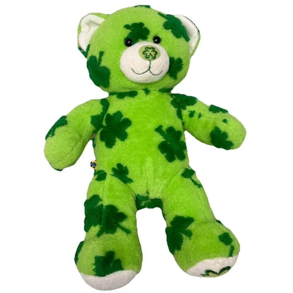 Build-A-Bear 16” Unique St. Patrick's Day Clover Green Plush Stuffed Animal-